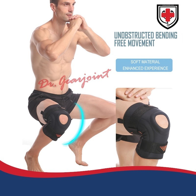 Knee Brace Support with Spring Side Stays for Knee Stability, Patella ...