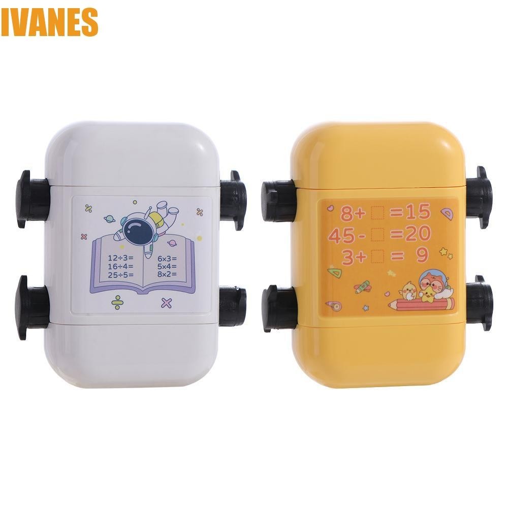 IVANES Children Math Stamp, Number DIY Roller Arithmetic Seal, Reusable ...