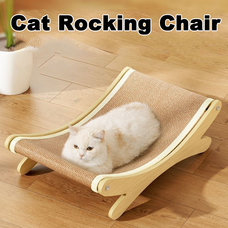 Large Cat Rocking Chair Cat Bed Sisal Cat Lounge Cat Nest Cat Hammock ...