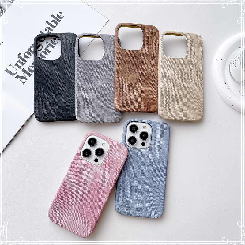 Retro Business Cloth Pattern Casing for iPhone 15 14 13 12 11 Pro