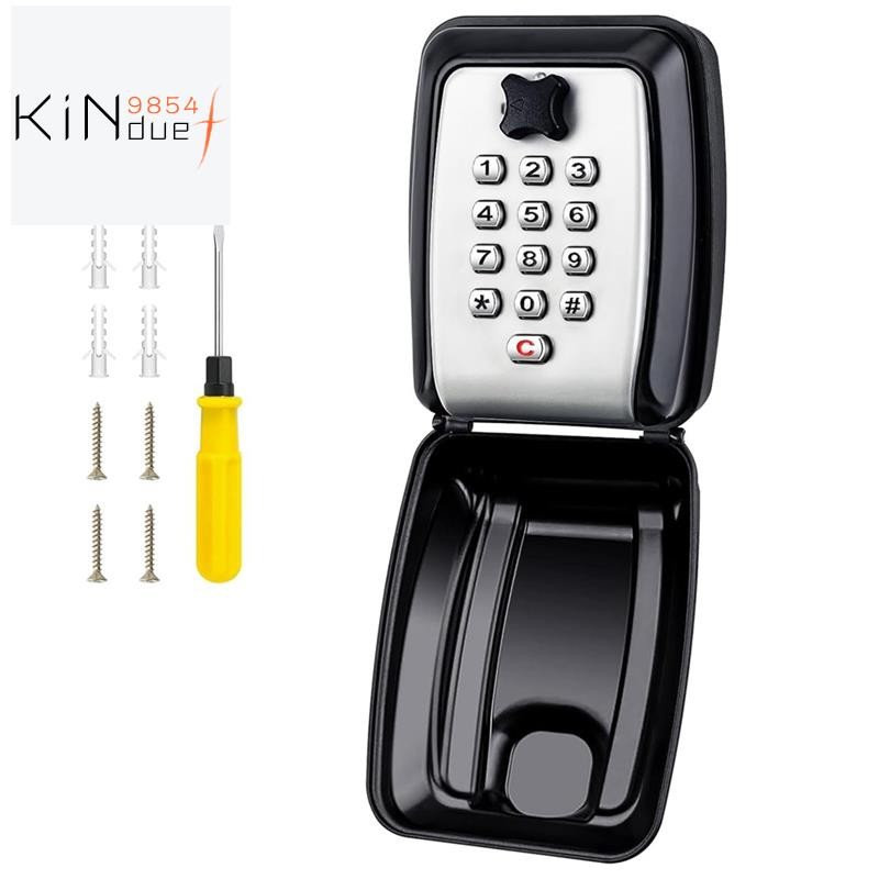 Key Box Wall Mounted Large Key Box Secure Outdoor Key Box with 12 Code ...