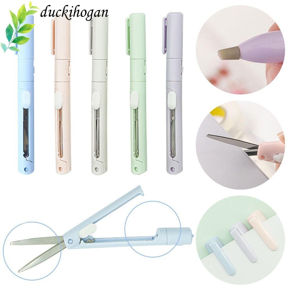 DUCKIHOGAN Pen Shape Scissors Portable Multifunction Stationery DIY ...