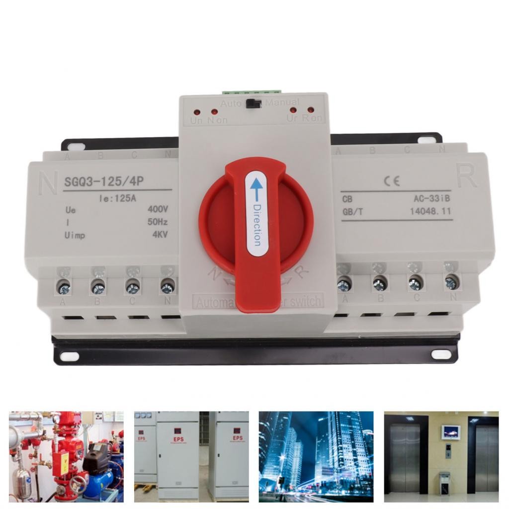 Treee Dual Power Automatic Transfer Switch Auto Mode 400V 125A GAW ...