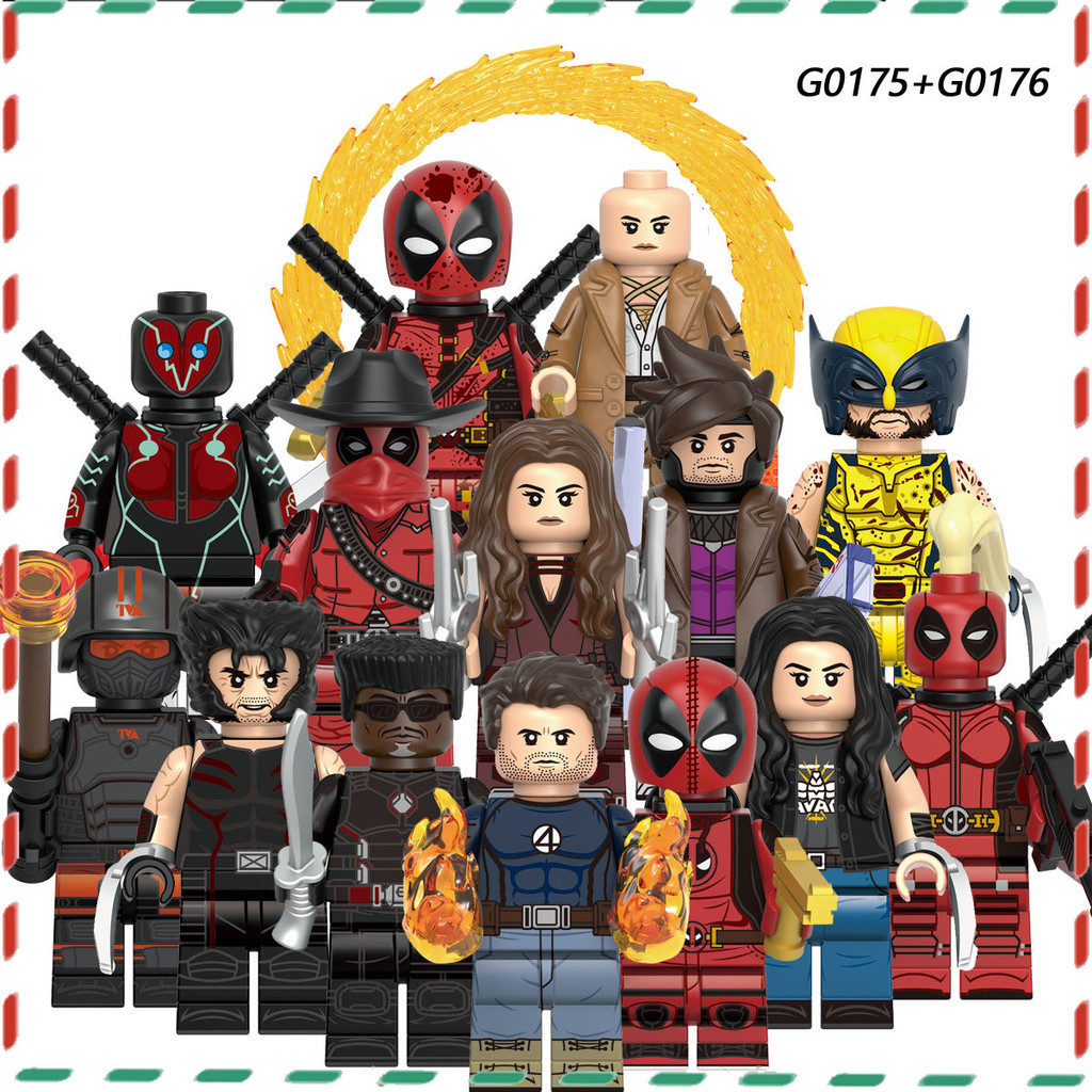 Movie series Deadpool building block puzzle toy Assemble small particle ...
