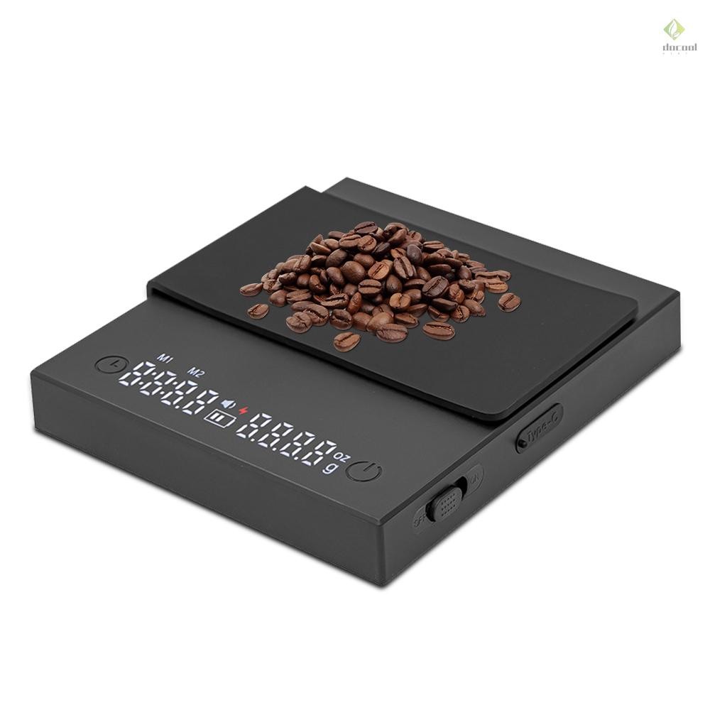 Mini Coffee Scale with Timer, 2kg/0.1g Accurate 3 Modes Type-C ...