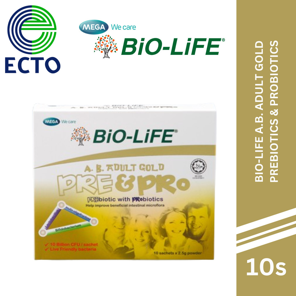 Bio-Life A.B. Adult Gold Prebiotic & Probiotics 2.5g x 10s | Shopee ...