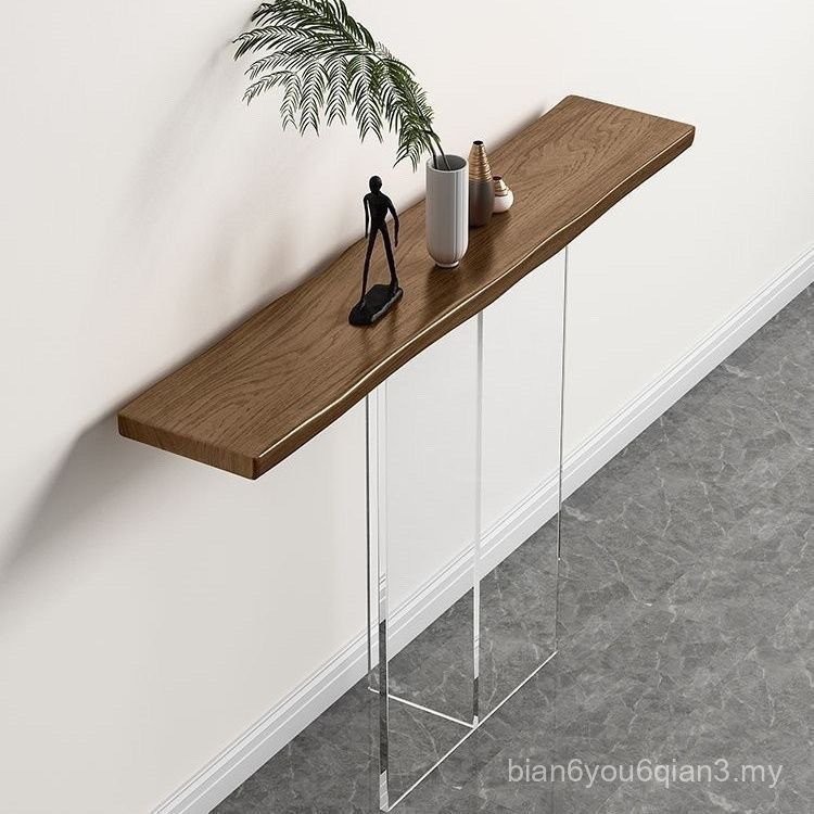 Light Luxury Acrylic Entrance Table Back Wall New Chinese Style Solid ...