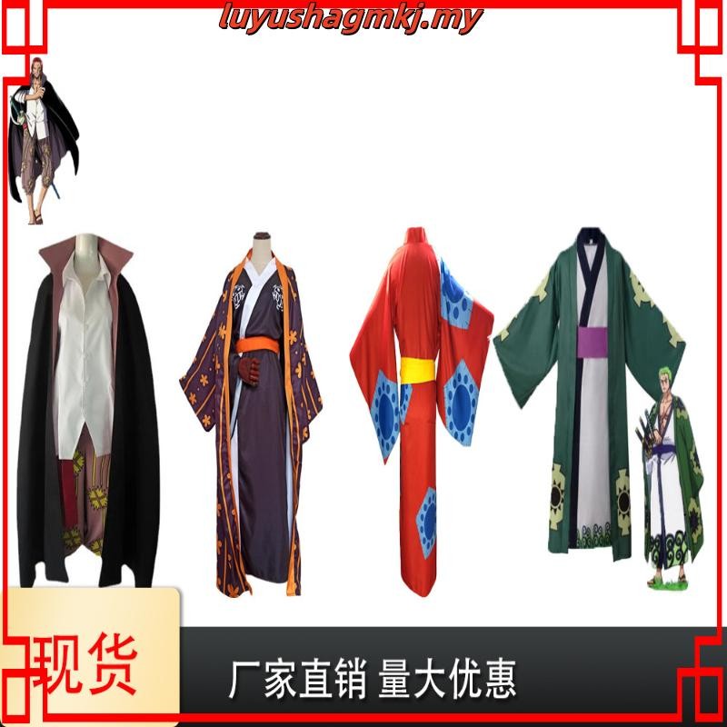 Japanese Anime Roronoa Zoro Cosplay Costume Men Women One Piece Wano ...