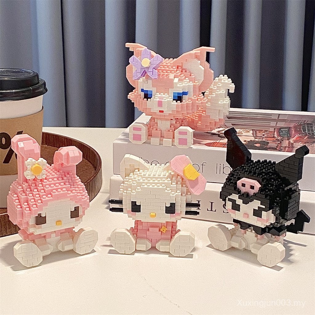 SG Mini Particle Building Blocks Educational Assembly Toys Kuromi Hello ...