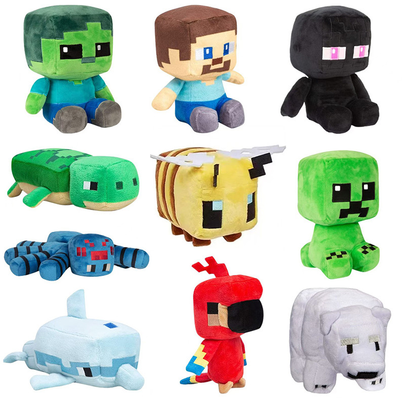 2025 Minecraft Stuffed Toys Creative Steve Creeper Plush Doll My World ...