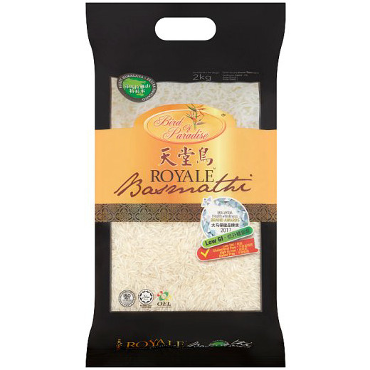 Bird of Paradise Royale Basmathi Rice 2KG – Extra Long Grain Premium ...