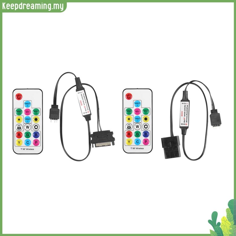 keepdreaming 5V Wireless Controller Battery Powered 2.4G RGB LED Strip ...