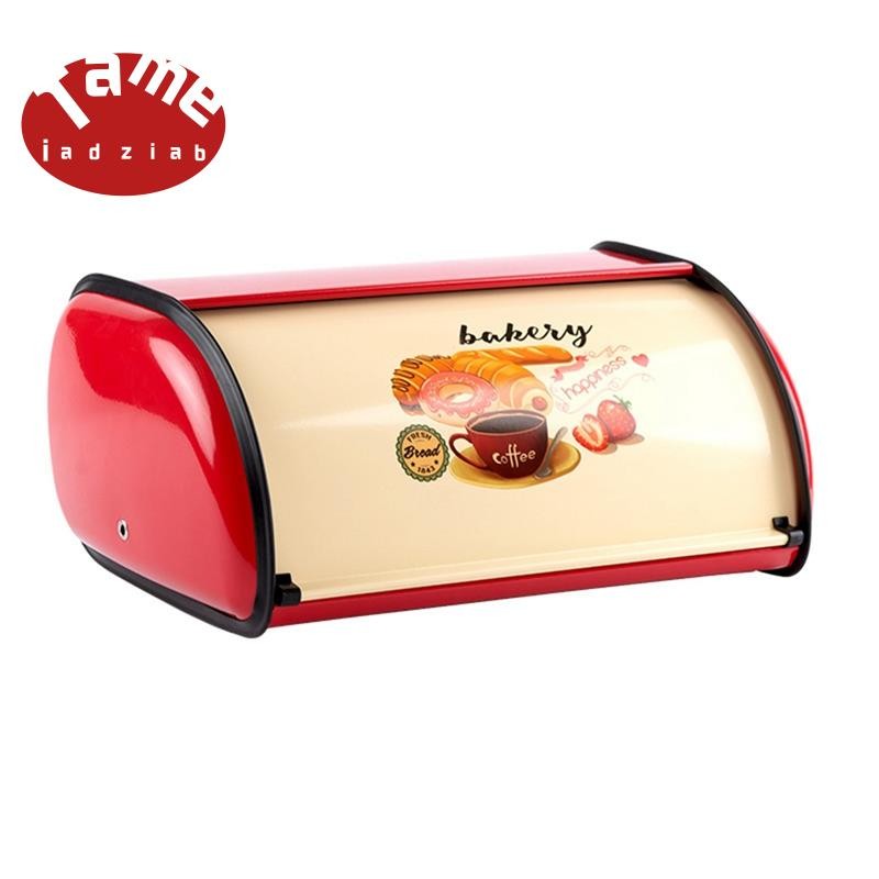 Roll Top Metal Bread Bin Bread Storage Bread Holder Bread Container