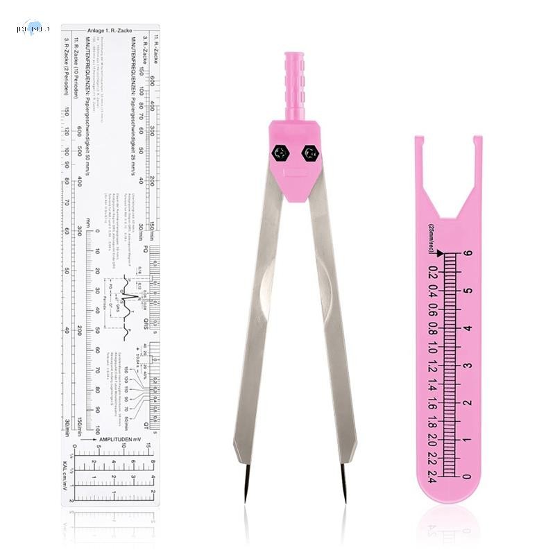 EKG Calipers ECG Calipers Measuring Tool with Ruler EKG Caliper Divider ...