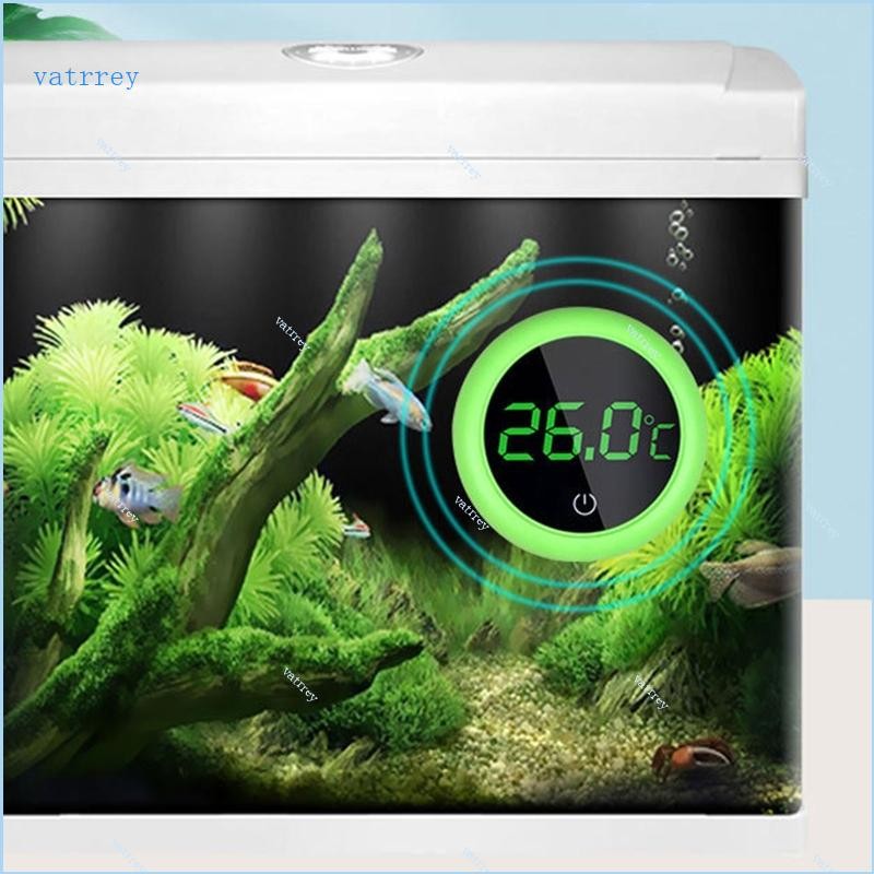 VA Aquarium LED Digital Fish for Tank Thermometers Touchscreen Large