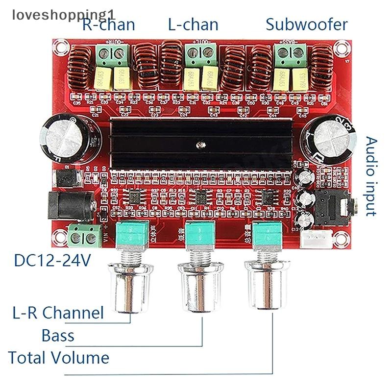 loveshopping1 TPA3116D2 Channel 2.1 Digital Subwoofer Power Amplifier ...