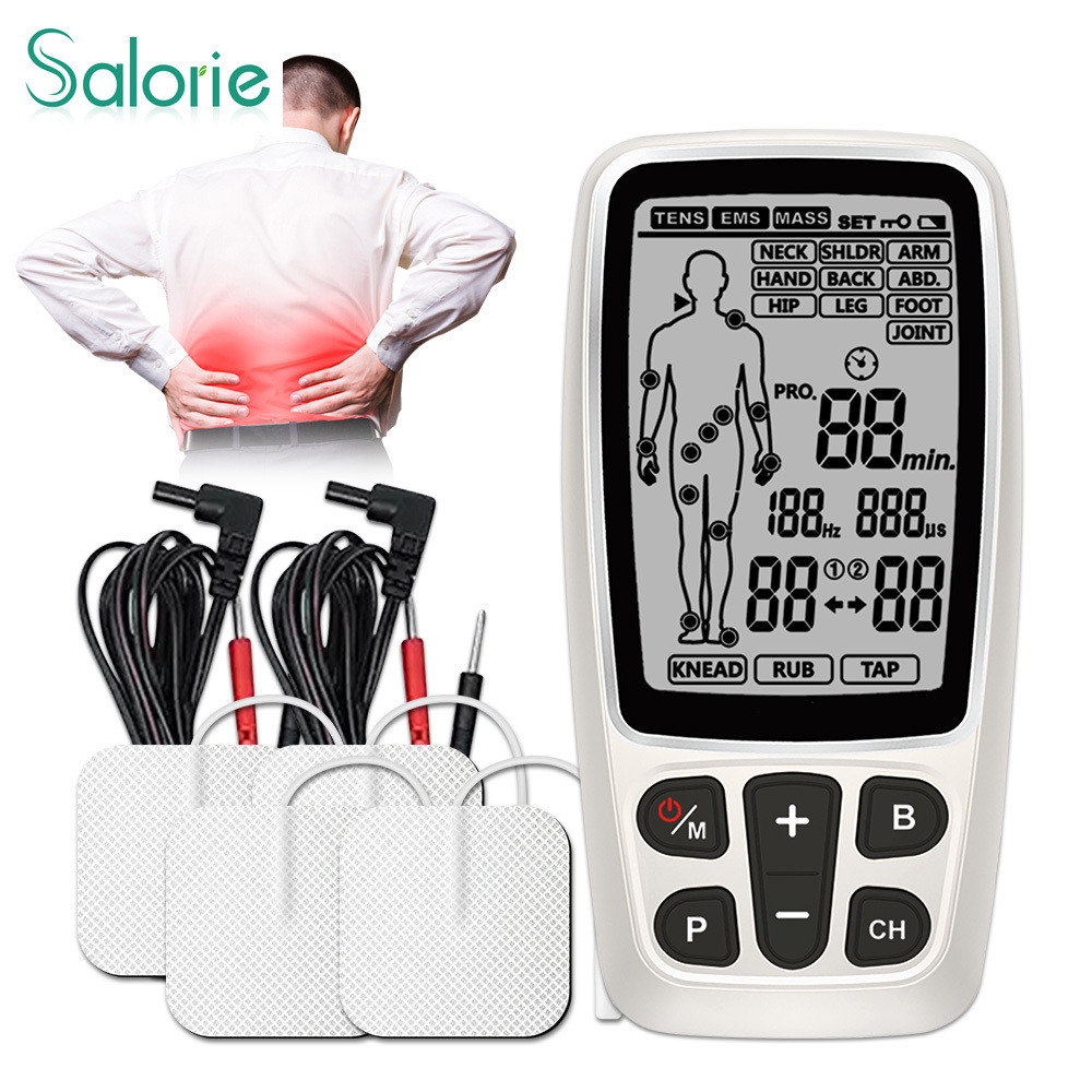 EMS TENS Unit Professional Muscle Electrostimulator Neck Back Foot Hand ...