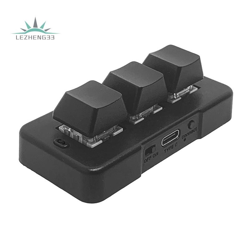 MK321G 3-Key Mini Customized Mechanical Keyboard Blue Switch USB&2.4G ...