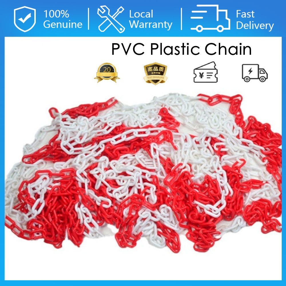 1.5m Plastic Chain 6mm Width for Safety Road Cone PVC Chain Gate Rantai ...