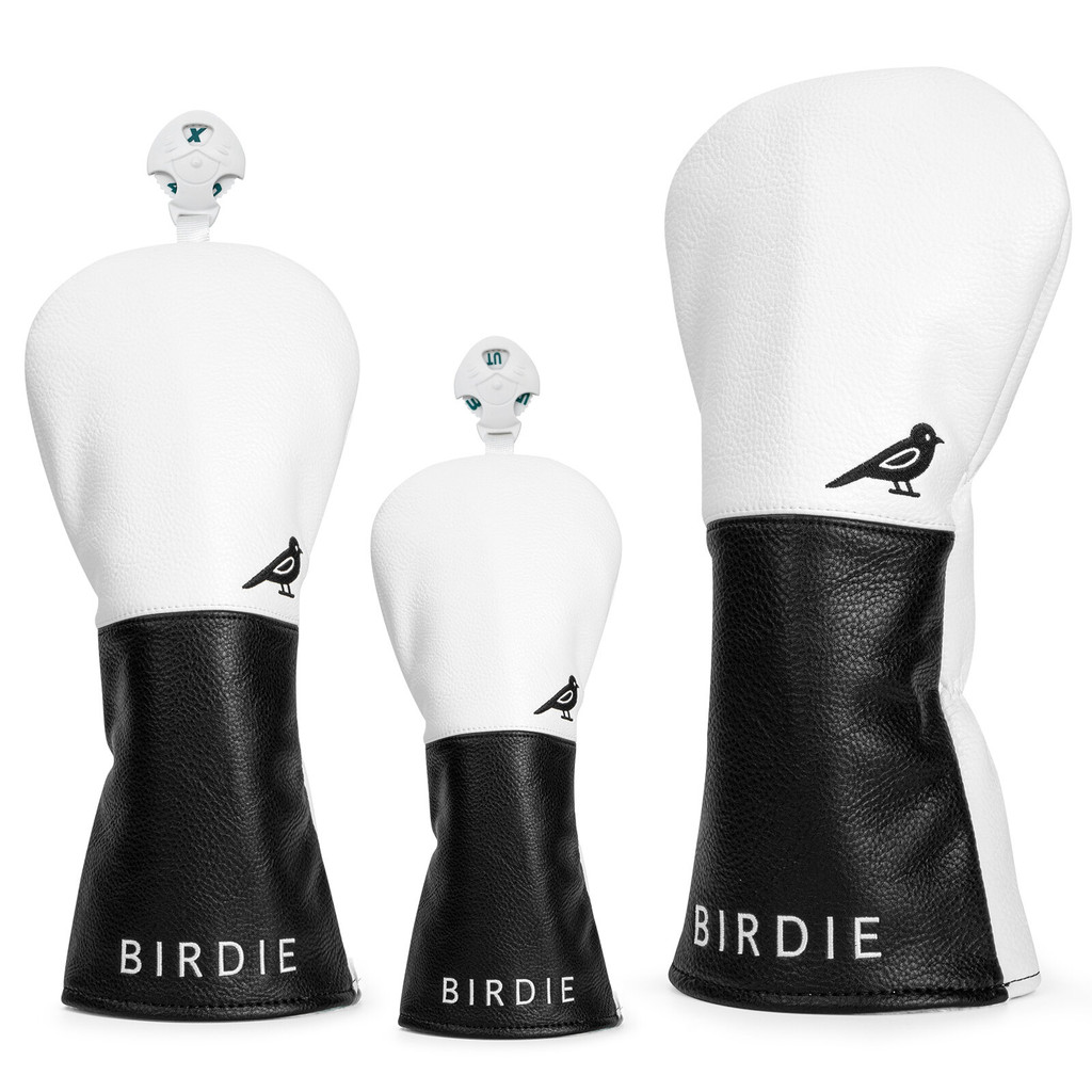 Bisque Golf Furry Barrel Driver Head Cover - White
