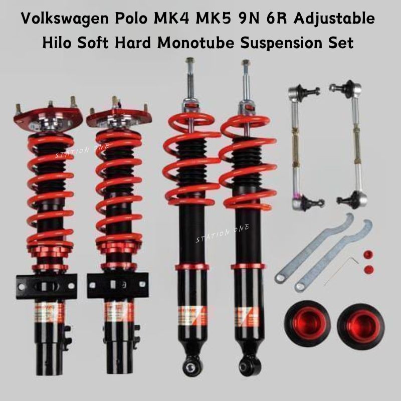 Volkswagen Polo MK4 MK5 9N 6R Adjustable Hilo Soft Hard Monotube