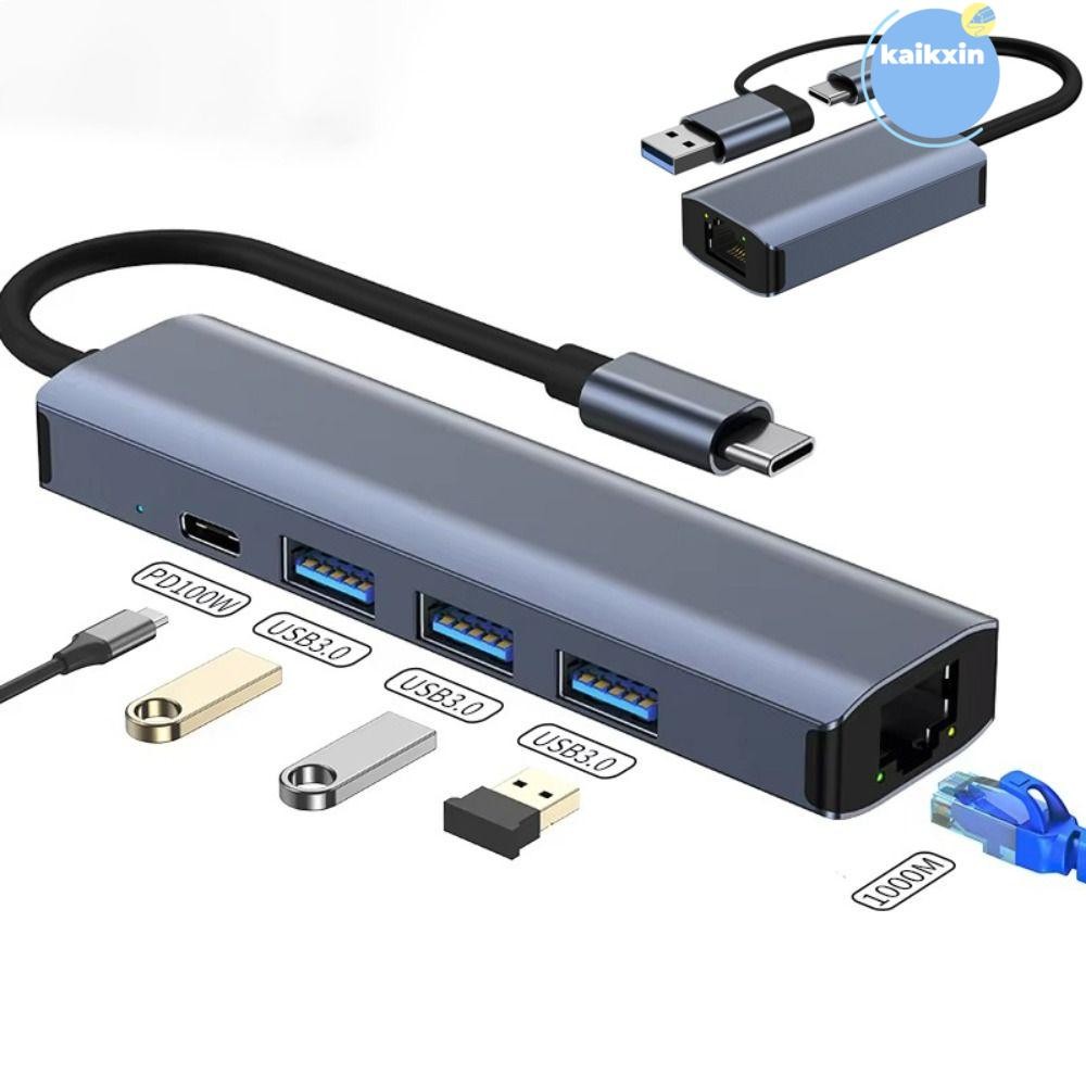 KAIKXIN RJ45 Docking Station, OTG 1000Mbps USB TypeC HUB, 2024 Data