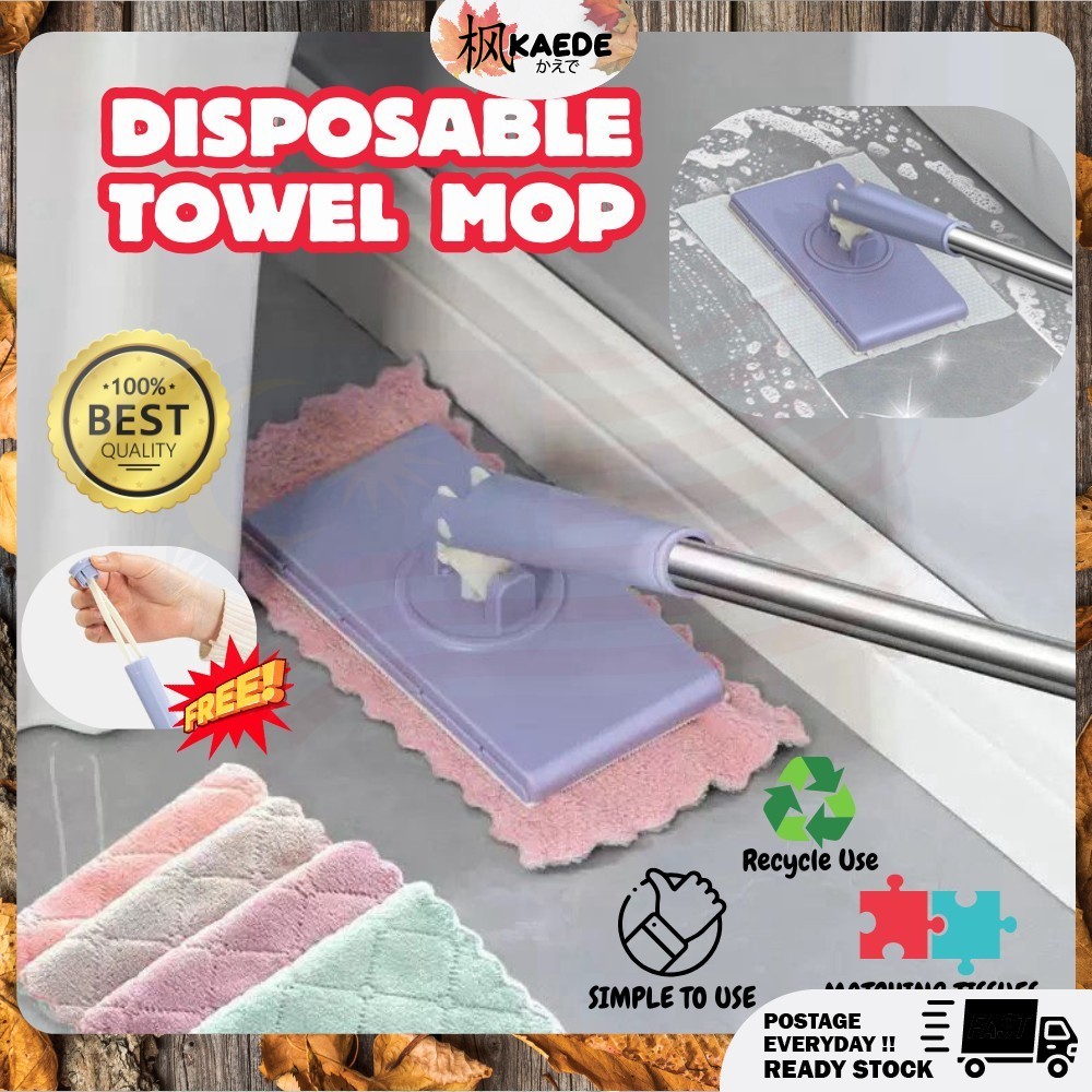 Hands-Free Dust Mop | 360° Quick-Clean Mop with Automatic Cloth ...