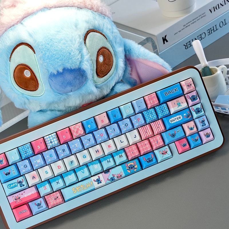 StarCraft Baby Stitch Cherry Keycap Five sided Heat Sublimation PBT ...