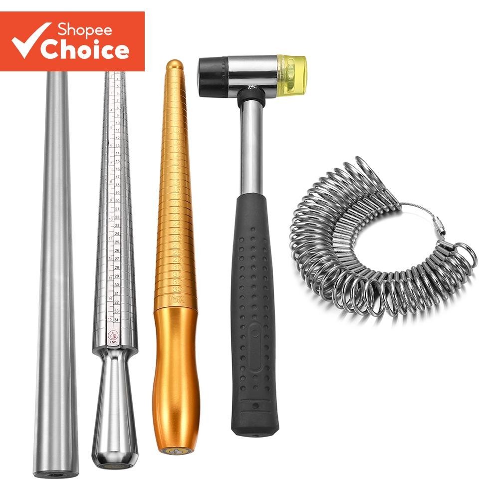 St. kunkka Finger Size Measuring Equipment Rubber Hammer Metal Rod Ring ...