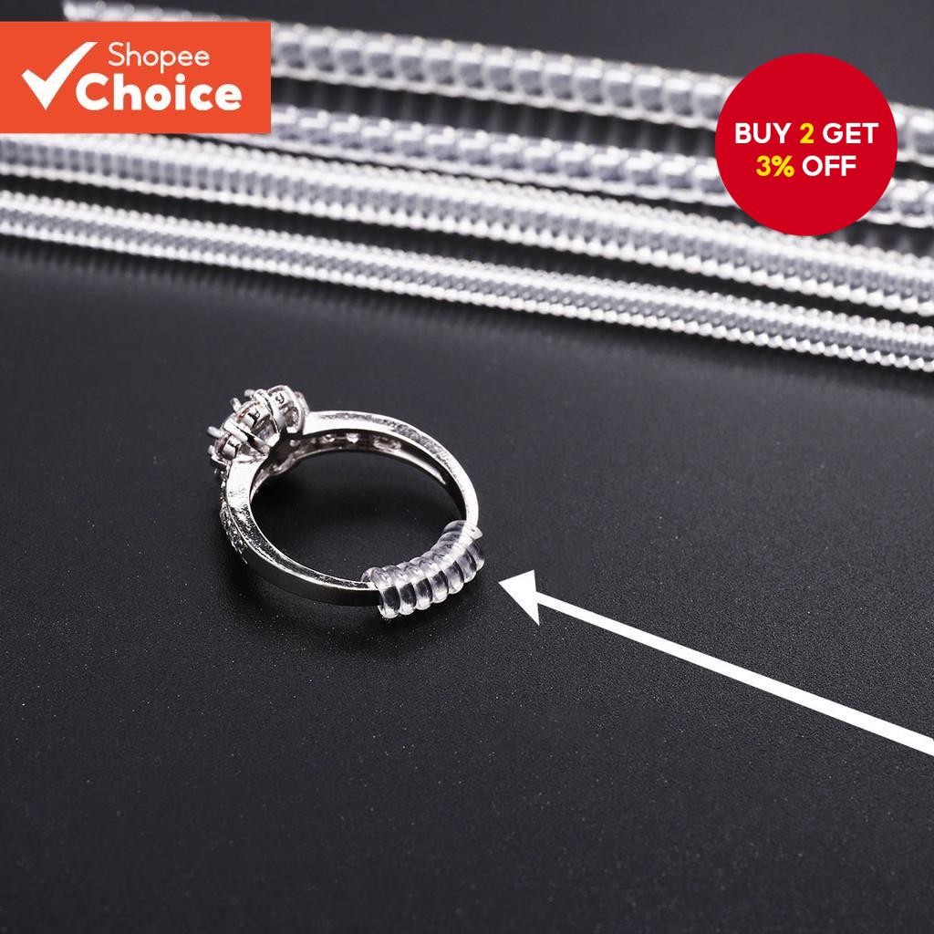 Ring Size Winding Adjustment Line Ring Transparent Spiral Tube Ring ...