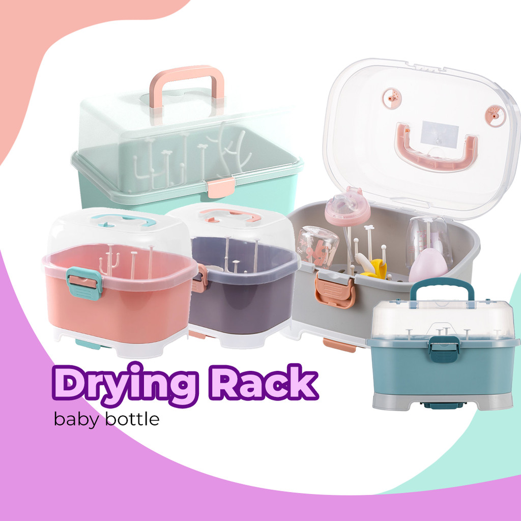 CaseAttack Baby Feeding Bottle Drying Rack Newborn Baby Nursing Bottle ...