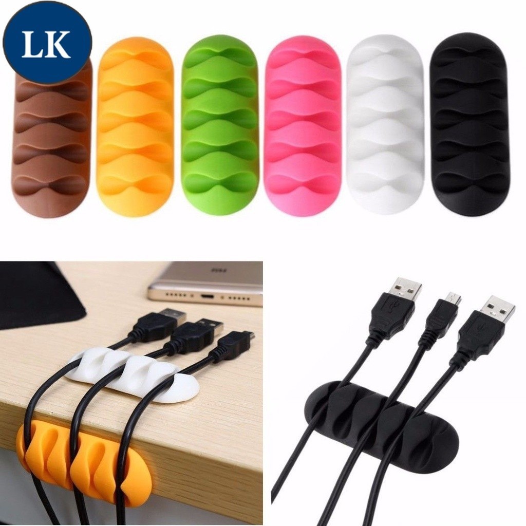 LK [Wholesale Price]Rabbit Cable Clips Desk Tidy Organizer Clips/ USB ...