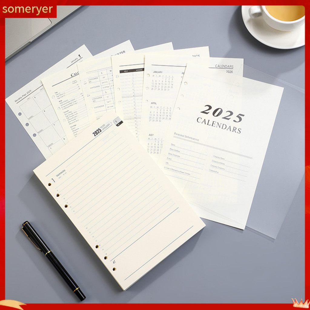 someryer| Calendar Planner Refill Sheets Notebook Refill Paper 2025 ...