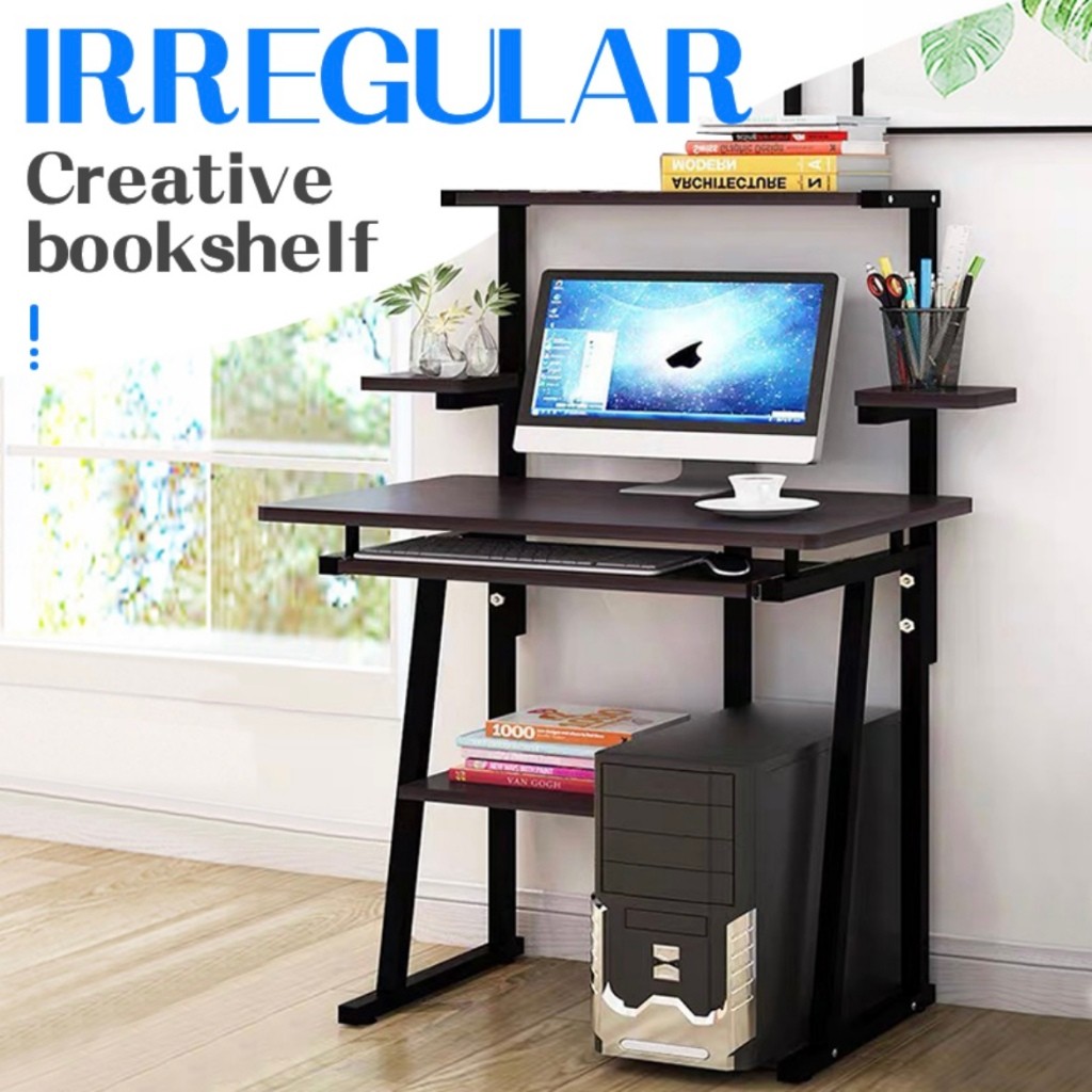 Computer desk family study writing desk with keyboard board bedside ...