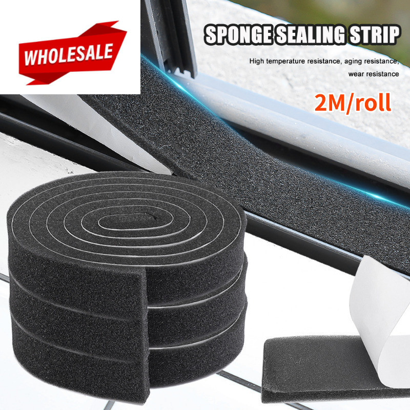 (BC) 2M Window Sponge Sealing Tape - Self-adhesive Foam Strip - Door ...