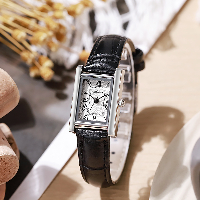 Women's Leather Belt High-end Retro Simple Niche Quartz Watch ...