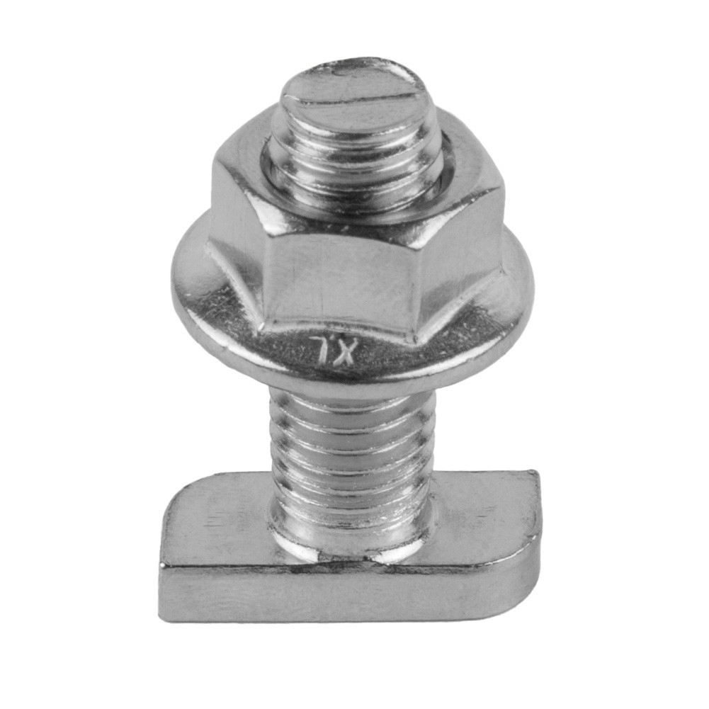 KMU 304 Stainless Steel Hammer Head Screws with Flange Nuts M8 (Pack of