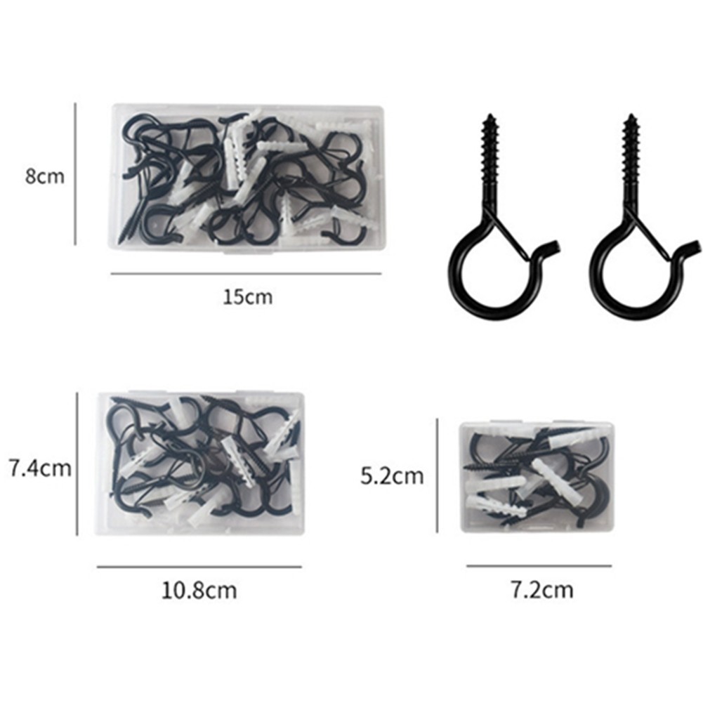 Zienlay 30 Pack Q Hanger Hooks with Safety Buckle