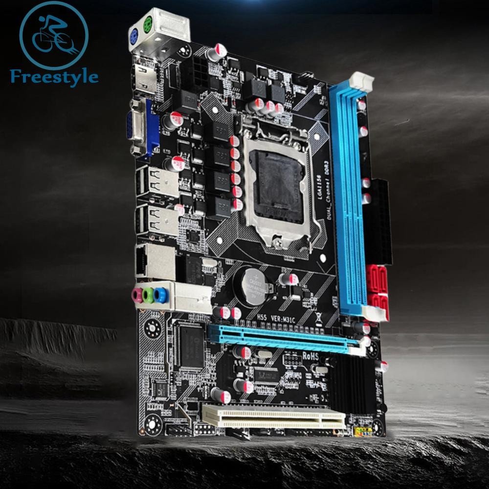 H55 Desktop Motherboard 16GB Memory LGA 1156 Gaming PC Mainboard SATA2.0 1333MHz freestyle01.my Shopee Malaysia