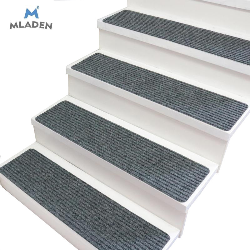 MLADEN Self-adhesive Stair Stepping Mat Non-slip Carpet Mat Tape - Grey ...