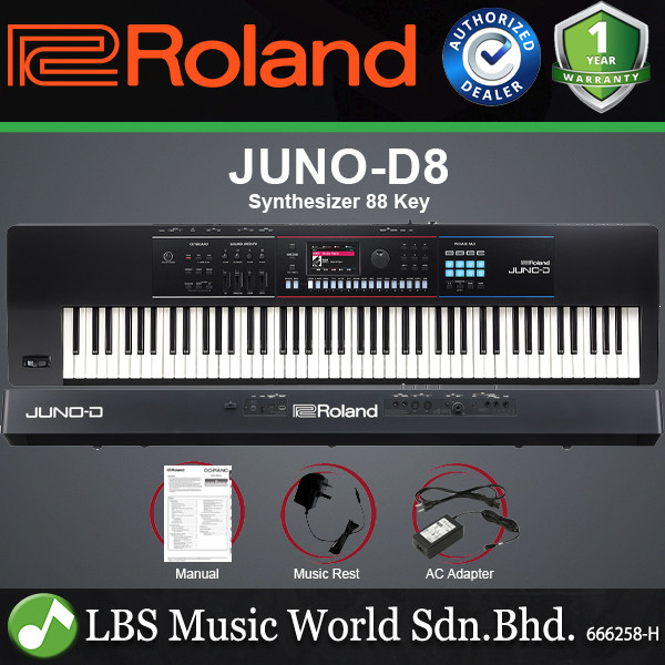 Roland JUNOD8 88 Key Stage Keyboard Synthesizer with PHA4 Standard (JUNO D88) Shopee Malaysia