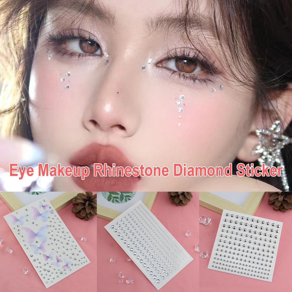 Eye Makeup Sticker Glitter Rhinestone Diamond Self-adhesive Art ...