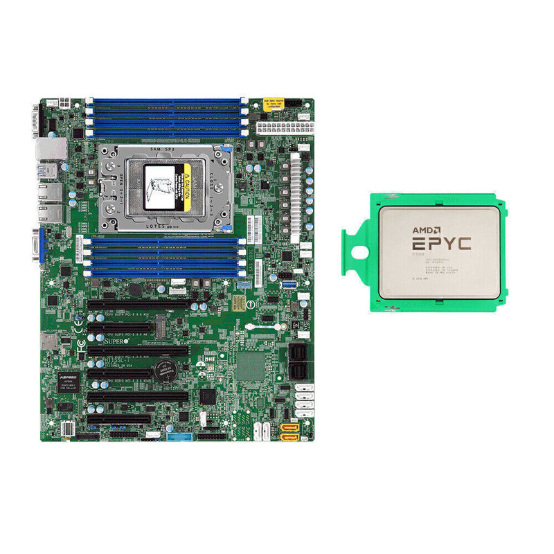 Supermicro H11SSL-i Motherboard With AMD EPYC 7642 48 Cores 256MB 2.3 ...
