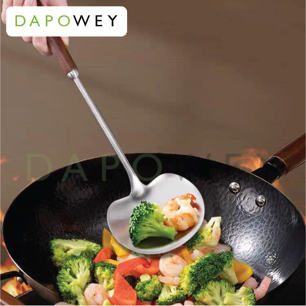 DW Sudip Senduk Serbaguna Spatula Cedok Masak Tahan Haba Keluli Tahan ...
