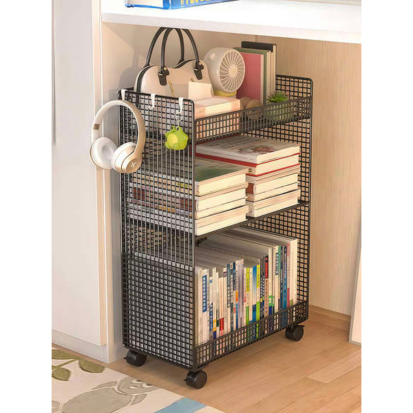 rak buku bawah meja office rack Rak di bawah meja, troli bergerak ...