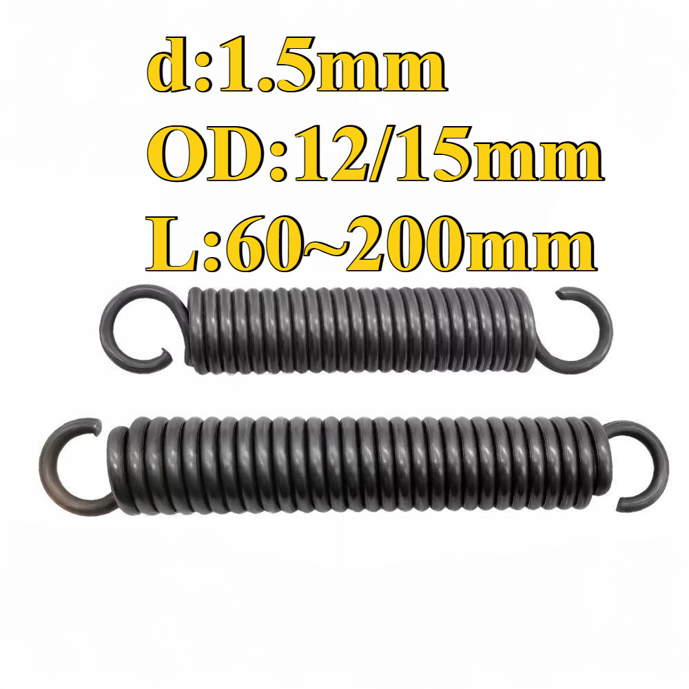 Tension spring/spring d=1.5mm,OD12/15mm,L=60~200mm tension springs with ...
