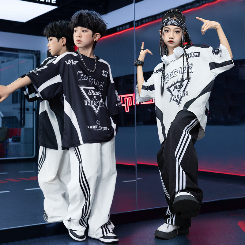 3-14 Years Old Kids Dance Costume Boy Set Clothes Korean Style Hiphop  Costume Kids Jazz Dance Costume Hip Hop Kids Girl Hip Hop Pants Girls'  Hip-Hop
