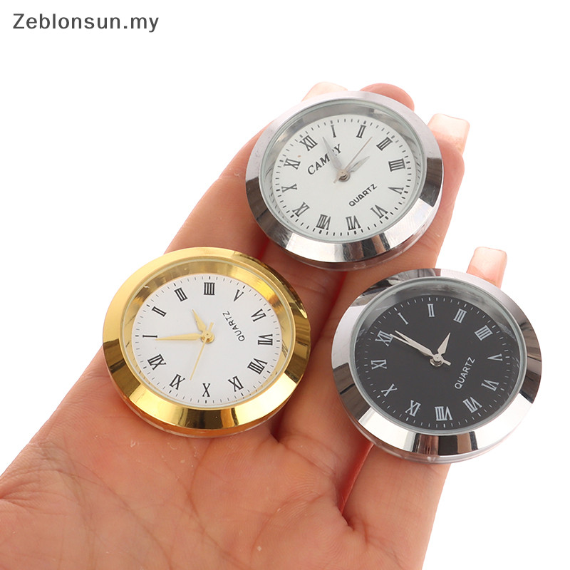 # new # Glass Mirror Clock Watch Head Movement Round Clocks Head Mosaic ...