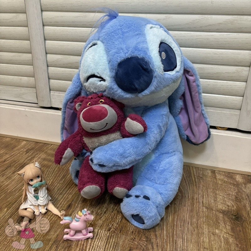Lilo & Stitch Hugging Duck Plush Doll – Cute Valentine's Day Or Birthday Gift For Fans