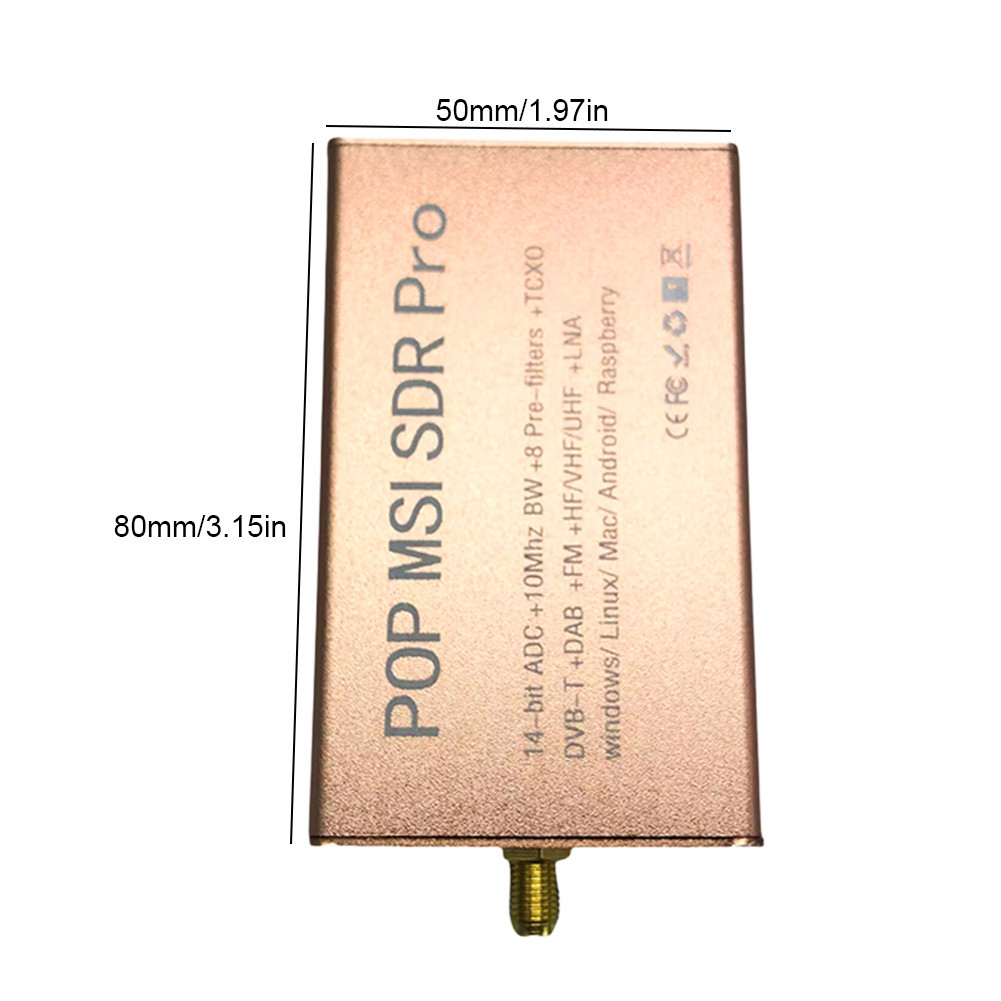 POP MSI SDR Pro Radio SDR Receiver 10KHz-2GHz Wideband 14bit Software ...